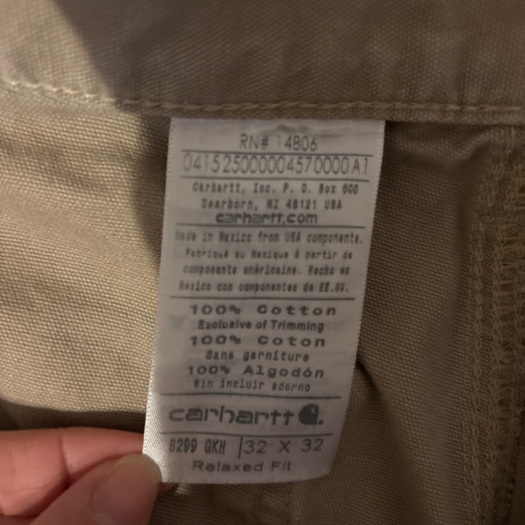 Carhartt Men’s Pants Relaxed Fit 32x32 - Picture 2 of 3